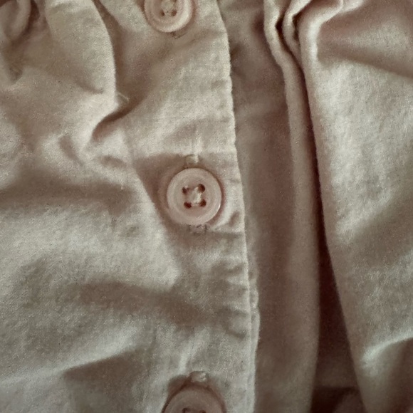 Baby GAP Blush Pink Dress 18-24mo eyelet sleeves & smocked waist - Picture 7 of 7